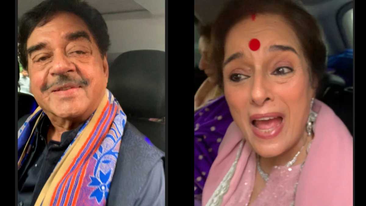 सोनाक्षी-जहीर की शादी के लिए रवाना हुए शत्रुघ्न व पूनम सिन्हा ने पैपराजी को दिया धन्यवाद